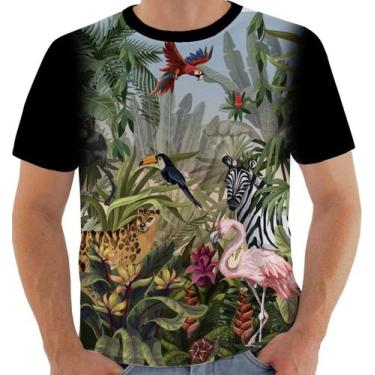 Imagem de Camiseta Camisa Blusa Florida Moda Verão Primavera Flores Girassol Ros