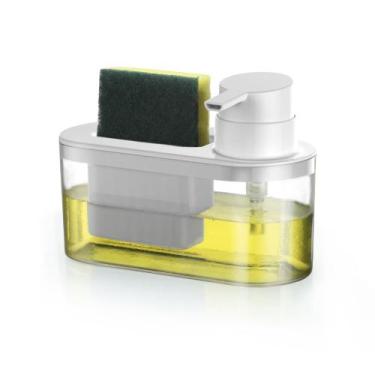 Imagem de Dispenser Dosador Para Detergente Com Porta Bucha  - ARTHI, PRETO