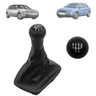 Imagem de Manopla Kits Coifa Da Alavanca Marcha Bola De Cambio Golf A3 - Nat, Ar
