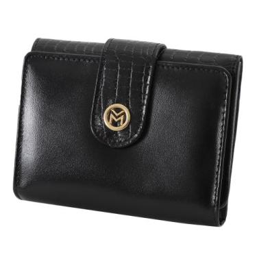 Imagem de Carteira Feminina Couro Legítimo Moedas Espelho Mariart 304