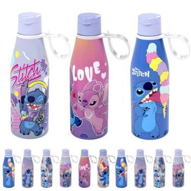 Imagem de 10 Garrafinhas Lilo Stitch 530ml para Festa Infantil Lembrancinha Saco