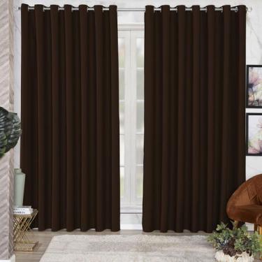 Imagem de Cortina 4 Metros Blackout De Tecido Blecaute 4,00x2,70 Quarto - MH Enx