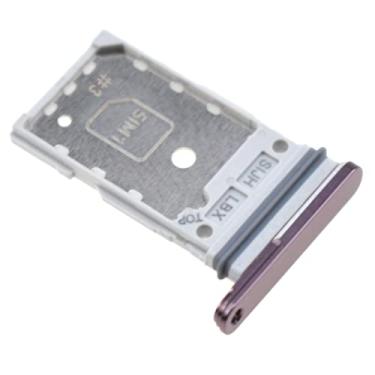 Imagem de Bandeja de cartão SIM dupla para Samsung Galaxy S22 Ultra 5G SM-S908B Suporte para cartão SIM SM-S908B Substituição para SM-S908U SM-S908U1 Vermelho Borgonha