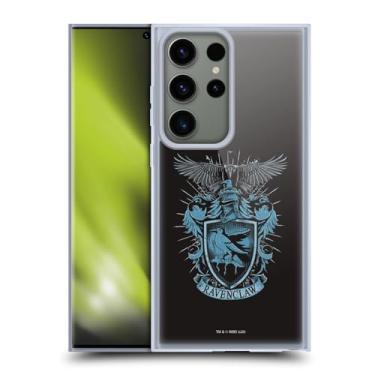 Imagem de Head Case Designs Capa de gel macio oficialmente licenciada por Harry Potter Corvinal Relíquias da Morte XIV compatível com Samsung Galaxy S23 Ultra 5G