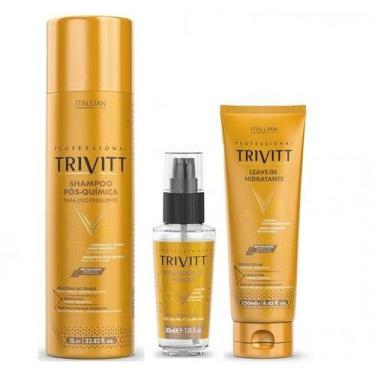 Imagem de Shampoo Trivitt 1l + Leave-in + Reparador De Pontas 30ml