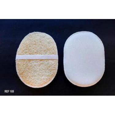 Imagem de Bucha Vegetal Natural Oval Pequena Bie Pct C/6 Unds