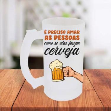 Imagem de Caneca De Chopp Jateada Personalizada Frases Engraçadas Amigo Parceiro