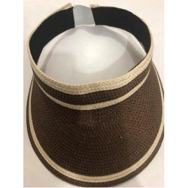 Imagem de Viseira Chapéu Praia Femenina Entrancados Sombreiro Verão - oem, 16, M