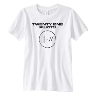 Imagem de Camisa Masculina Twenty One Pilots Lançamento - SEMPRENALUTA, Branco, 