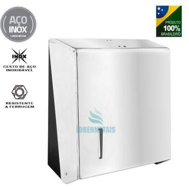 Imagem de Dispenser de Papel Toalha Aço Inox Loren Metais 