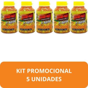 Imagem de Composto Antigripal Farmel Mel, Ervas e Agrião 350g Kit Promocional 5 