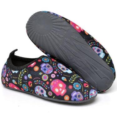 Imagem de Sapatilha Infantil Aquático Caveira  Náutica Aquática Antiderrapante -