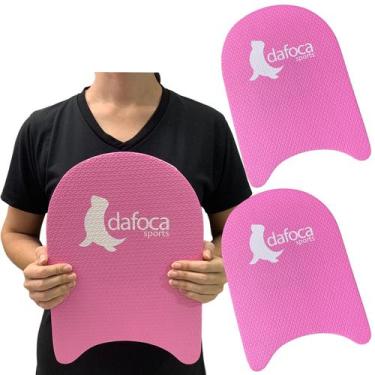 Imagem de Kit 2 Pranchas Natação Infantil Aprendizado DF1081 34cm Rosa Dafoca Sp
