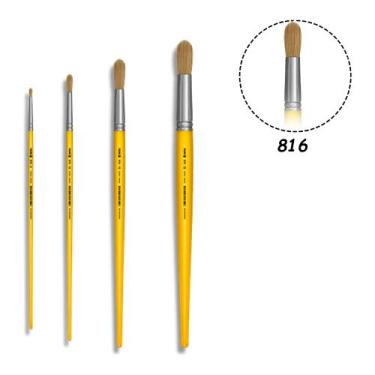 Imagem de 4 Pincel Tigre 816 Redondo Pituá N.04,10,16,22