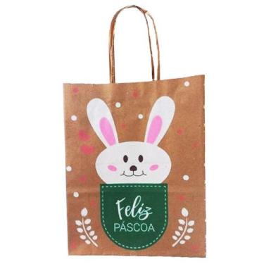 Imagem de Sacola de Papel - Páscoa Pocket - Ref. 5061 - 17,5x8,5x21,5cm - 10 uni