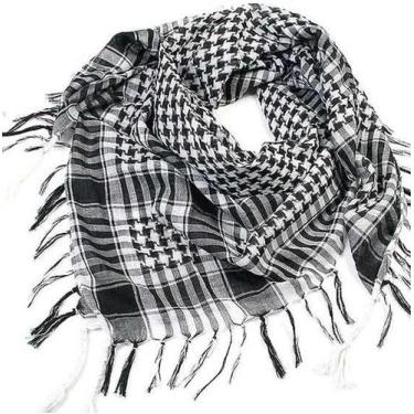 Imagem de Lenço Tactico Árabe Leve Hijab Cachecol Xale Protege Frio Vento e Arei
