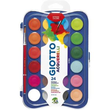 Imagem de Aquarela Giotto 24 Pastilha com 1 Pincel