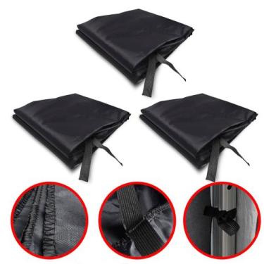 Imagem de 3 Paredes Fechamento Lateral Removível Para Tenda Gazebo 3x3 - BRN COM