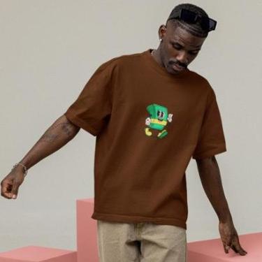 Imagem de Camiseta Techmalhas Oversized Reta Academia Básica Masculina-Masculino