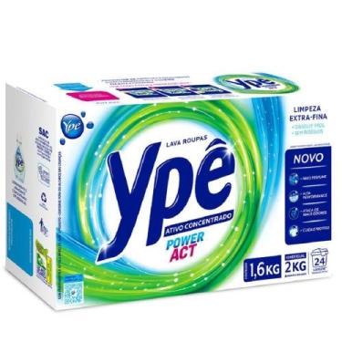 Imagem de Lava Roupas em Pó 1,6kg Cartucho 1 UN Ypê Power Action - YPE POWER ACT