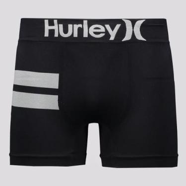 Imagem de Cueca Boxer Hurley Seamless Preta, P