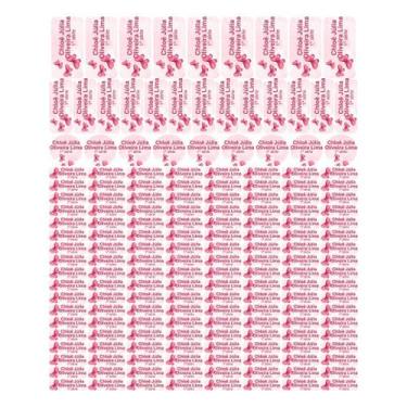 Imagem de 175 Etiquetas Escolares Personalizado Vinil Borboleta - Tectoner, Borb