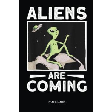 Imagem de Alien Notebook: Alien Lover Aliens Are Coming Alien Adult Alien | Alien Journal, Lined Journal Ufo, Ufo Journal, Lined Journal Alien, Size 6 X 9", 120 Pages.