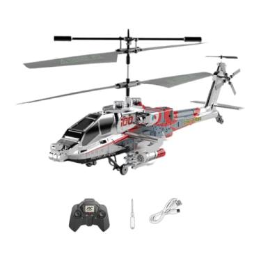 Imagem de Almencla Helicóptero de controle remoto com luzes colecionáveis, 1 chave, decolagem/pouso, giroscópio estabilizador, helicóptero rc para iniciantes, ouro