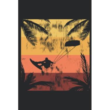 Imagem de Retro Kitesurfing Kitesurfing Kiteboarding Kitesurfing Saying: Lined Journal Notebook To Do Schedule, Medium 6x9 Inches, 100 Pages, Printed Cover