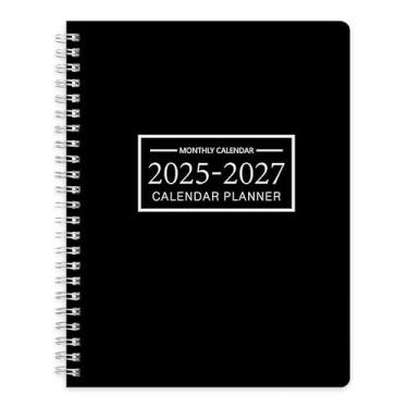 Imagem de Agenda mensal 2025-2027, calendário 2025, agenda de 24 meses, julho de 2025 - junho de 2027, 21,6 cm x 28 cm, agenda acadêmica de 2025 com encadernação em espiral, perfeita para escola e escritório