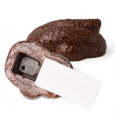 Imagem de SAFEFake Rock – Visual de pedra – Cofre oculto para armazenamento secreto ao ar livre para chaves, escondedor de chaves de pedra falsa para jardim ou quintal ao ar livre – 1 pacote