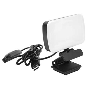 Imagem de Iluminação de Videoconferência, 120 Contas de Lâmpada LED, Continuamente Ajustáveis, para Zoom de Laptop, Luz de Preenchimento Recarregável para Emissoras e Criadores de Conteúdo