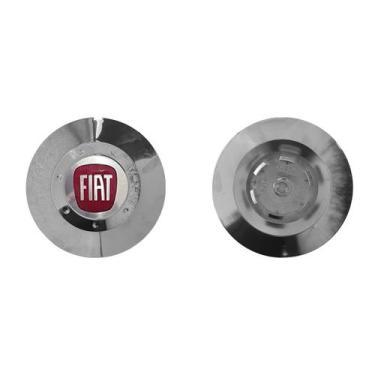 Imagem de 1x Calota Miolo Centro Roda Scorro S182 Cromado Fiat Aro 14 15 - Metal