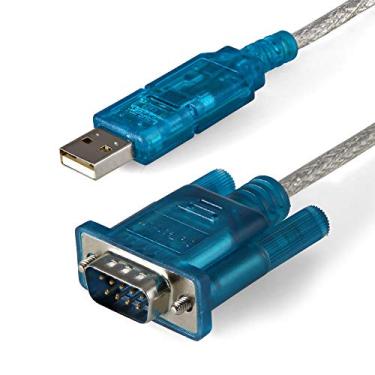 Imagem de StarTech. Cabo adaptador serial USB para RS232 DB9 de 91 cm - Conversor USB para Serial de até 1 Mbps - Adaptador M/M USB para VGA (ICUSB232SM3), preto