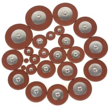 Imagem de Profissionais Acessórios para Saxofone 25 Peças De Almofadas De Couro Profissional Para Saxofone Tenor Almofadas De Sax Laranja Peças De Reposição Para Instrumentos Musicais De Sopro