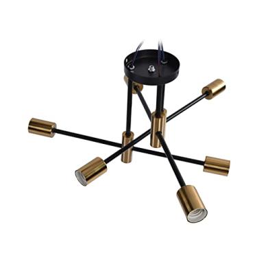 Imagem de Luminária Pendurada No Teto 6 Cabeças Nórdicas Modernas Minimalistas Lustre, Inovador e Elegante para Quarto, Sala de Estar, Escritório