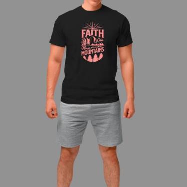 Imagem de Camisetas Religiosa Casual Moda Religiosa Manga Curta Gola Redonda - R