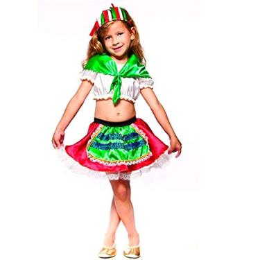 Imagem de Fantasia Temática Portuguesa Infantil Completa Com Tiara M 5-8