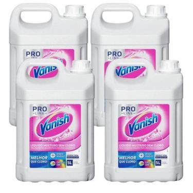 Imagem de  Tira Manchas Vanish Liquido Pro Line  5L Galão 4 Unidades  - Vanish P