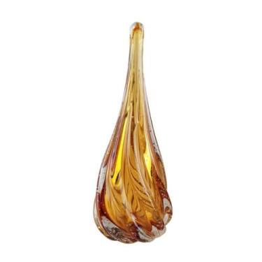 Imagem de Gota de Murano Pequena Adorno Decorativo - Laradore Âmbar