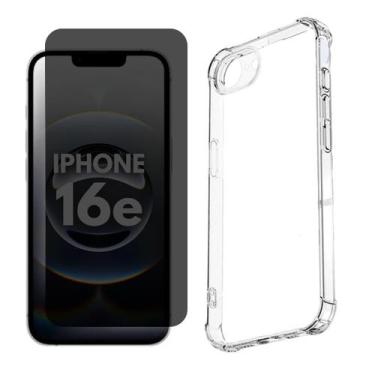 Imagem de Capinha + Pel. Privativa Vidro Compativel Para iPhone 16e - Generica, 
