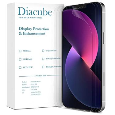 Imagem de Diacube Pacote com 3 protetores de tela fosco antirreflexo para iPhone 13 Mini, filme PET EPU resistente a quebras, anti-impressão digital, toque sedoso, livre de poeira e fácil instalação com