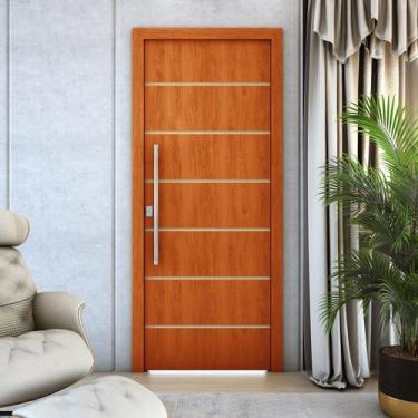 Imagem de Kit 3 Portas De Madeira Frisada U.V  210cm x 90cm - R50VL - Aqui Movei