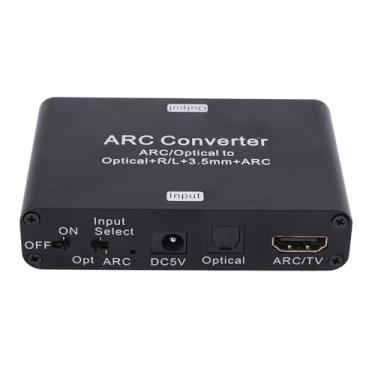 Imagem de Extrator de áudio HDMI Arc, Conversor DAC de 192kHz para Divisor de áudio Estéreo de 3,5 Mm de L/r, Suporta Saída de L/r óptica de, Compatível Com TV PC SoundBar Speaker
