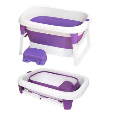 Imagem de Banheira Infantil Dobrável Ofuro Banho Confortável E Seguro - Tibaby, 