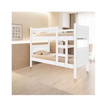 Imagem de Beliche Barreto Virtus com Escada, Grade de Proteção e Acabamento em Pintura UV