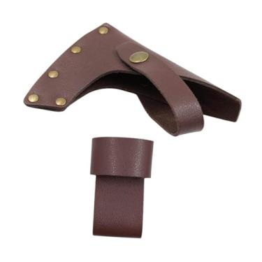 Imagem de Esquirla Machado bainha machado proteger case pu de couro pendurado hatchet protetor de martelo tampa da ferramenta tampa da ferramenta