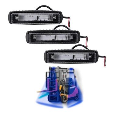 Imagem de Kit 3 Farol Barra Led Blue Zone 20w Empilhadeira Universal - BRIWAX