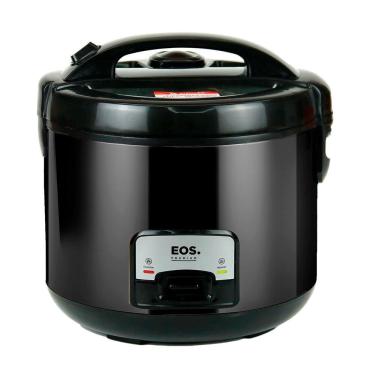 Imagem de Panela Elétrica de Arroz eos 5 Xícaras Inox All Black com Tampa de Vidro Clear Glass EPA05PP 110V