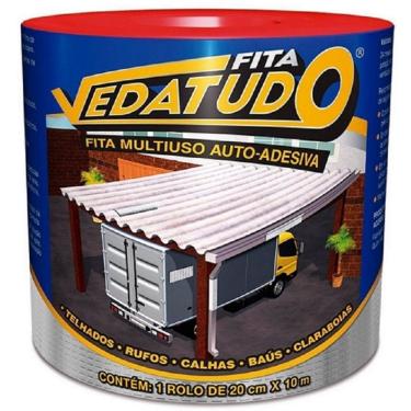 Imagem de Fita Adesiva Aluminizada DRYKO 20CM X 10M Rolo Vedatudo